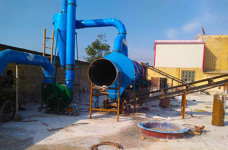 河北高邑石膏烘干機(jī)安裝現(xiàn)場